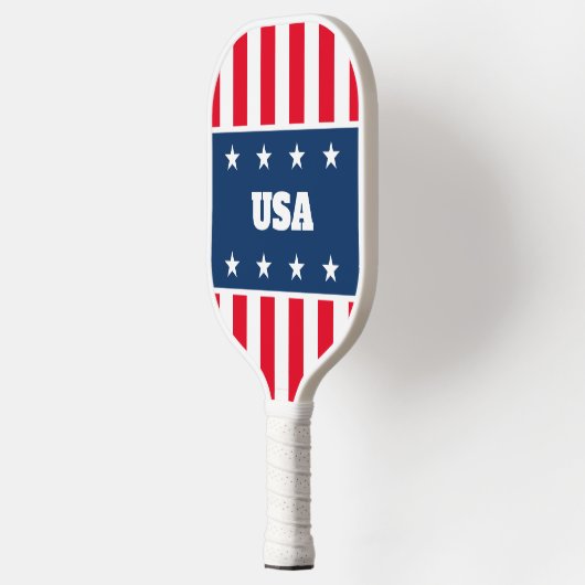 Paddel der Patriotischen Amerikanischen Flagge Pickleball Schläger (Links)