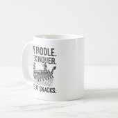 Paddel, Equer, essen Snacks - Drachenboot Kaffeetasse (Vorderseite Links)