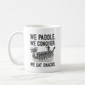 Paddel, Equer, essen Snacks - Drachenboot Kaffeetasse (Links)