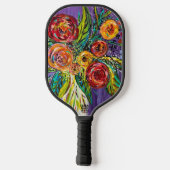 Paddel floral Pickleball Schläger (Rückseite)