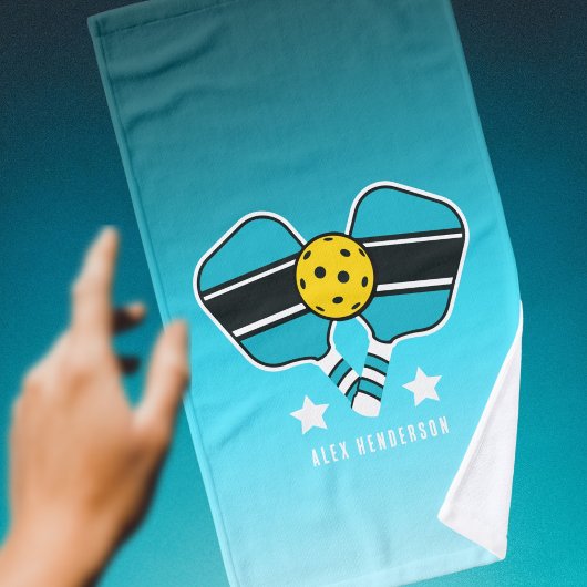 Paddel für den Namen Mint Pickleball Handtuch
