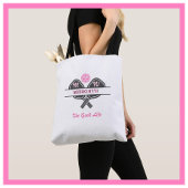 Paddel für die Pickleball-Player-Monogramm-Name Tasche