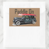 Paddel für klassische Fahrzeuggestaltung - Aufkleb Rechteckiger Aufkleber (Tasche)