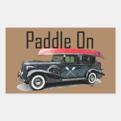 Paddel für klassische Fahrzeuggestaltung - Aufkleb Rechteckiger Aufkleber (Vorderseite)