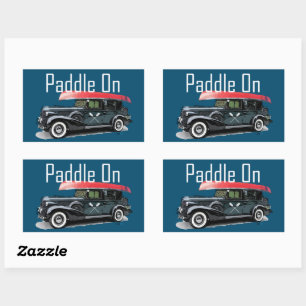 Paddel für klassische Fahrzeuggestaltung - Aufkleb Rechteckiger Aufkleber