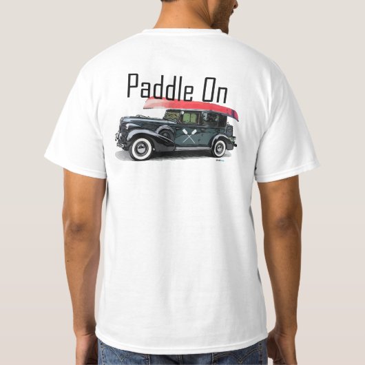 Paddel für klassisches Autodesign - Männerwert-T - T-Shirt (Rückseite)