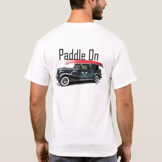 Paddel für klassisches Autodesign - T - Shirt für (Rückseite)