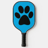 Paddel für Schwarzweiß-Print-Design Pickleball Schläger (Rückseite)