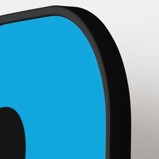 Paddel für Schwarzweiß-Print-Design Pickleball Schläger (Linke Seite)