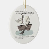 Paddel gegen den Strom Keramik Ornament (Rechts)