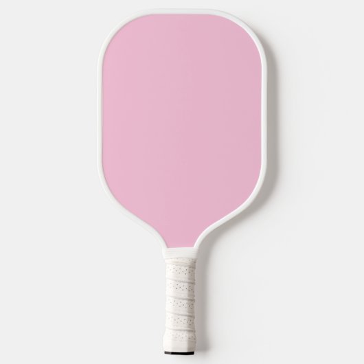 Paddel in rosa und weißem Monogramm Pickleball Schläger (Rückseite)
