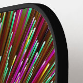 Paddel mit abstraktem Raum, rosa Blastpalme Pickleball Schläger (Linke Seite)