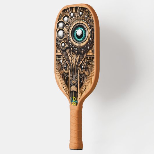 Paddel mit grünem Auge verzaubert Pickleball Schläger (Links)