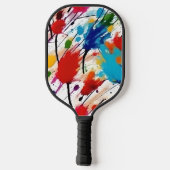 Paddel mit Paint-Spritzer-Design Pickleball Schläger (Rückseite)