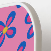 Paddel mit Pink-Blume Pickleball Schläger (Linke Seite)