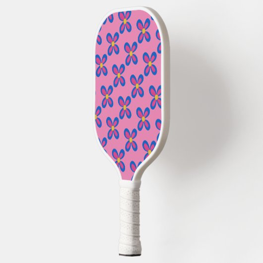 Paddel mit Pink-Blume Pickleball Schläger (Links)