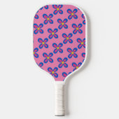 Paddel mit Pink-Blume Pickleball Schläger (Vorderseite)