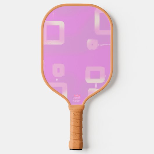 Paddel mit rosa Streifen Pickleball Schläger (Rückseite)