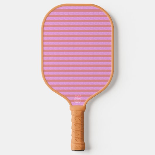 Paddel mit rosa Streifen Pickleball Schläger (Vorderseite)