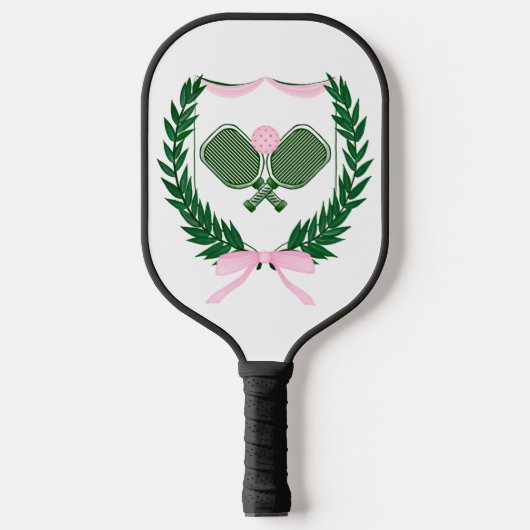 Paddel mit rosa und grünem Pickleball Pickleball Schläger (Vorderseite)