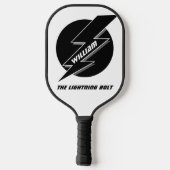 Paddel mit schwarzem Blitz Pickleball Schläger (Rückseite)