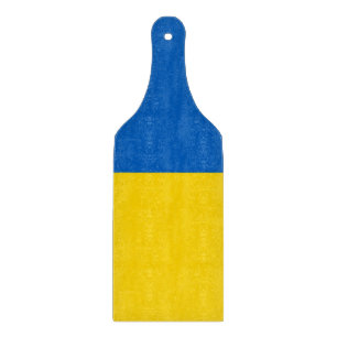 Paddel mit ukrainischer Flagge Schneidebrett