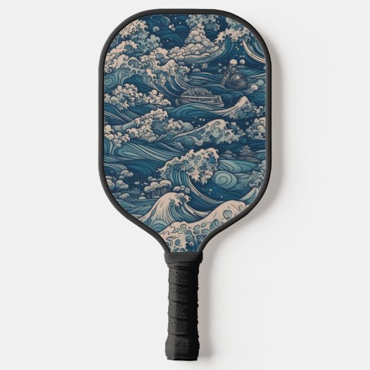 Paddel mit Wellendesign Pickleball Schläger (Rückseite)