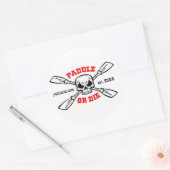 Paddel oder Die Yakinmo.com Aufkleber (Umschlag)