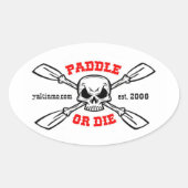 Paddel oder Die Yakinmo.com Aufkleber (Vorderseite)