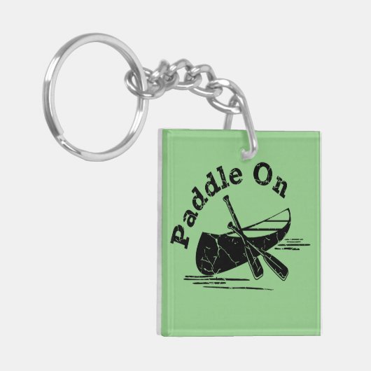 Paddel On Design - Quadrat (doppelseitig) Magnet Schlüsselanhänger (Vorderseite links)