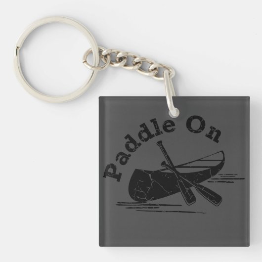 Paddel On Design - Quadrat (doppelseitig) Schlüsselanhänger (Vorderseite)