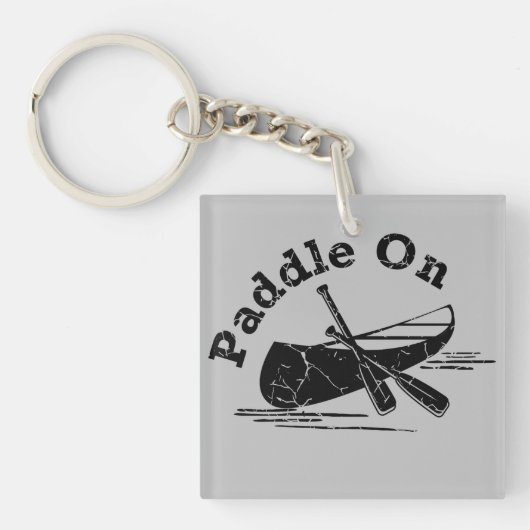 Paddel On Design - Quadrat (doppelseitig) Schlüsselanhänger (Vorderseite)