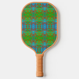 Paddel-Paddel mit blauem rotem braunem Muster Pickleball Schläger