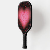 Paddel - Pickle Ball Pink Heart Design Pickleball Schläger (Links)