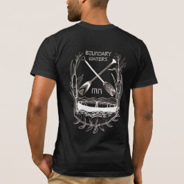 Paddel Portage Wiederholung. Grenzgewässer T-Shirt
