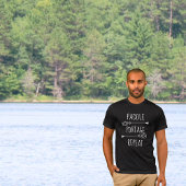 Paddel Portage Wiederholung. Grenzgewässer T-Shirt