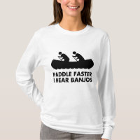 Paddel schneller höre ich Banjos