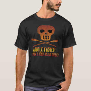 Paddel-schnellerer Schädel T-Shirt