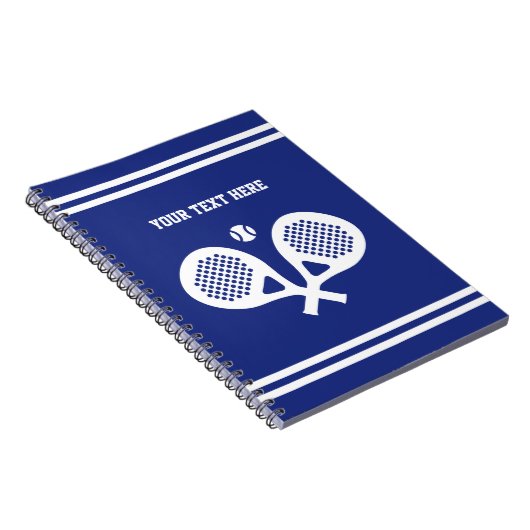 Paddel-Tennis-Geschenk für Spieler oder Trainer Notizblock (Rechte Seite)