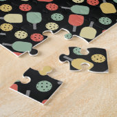 Paddel und Kugelmuster für Pickleball Puzzle (Seite)