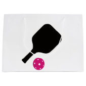 Paddel und rosa Bälle Große Geschenktüte (Vorderseite)