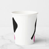 Paddel und rosa Bälle Pappbecher (Rechts)