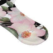 Paddel Wasserfarbe Rosenstreifen Monogramm Schneidebrett (Ecke)