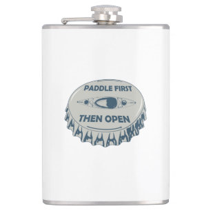 Paddel zuerst öffnen flachmann