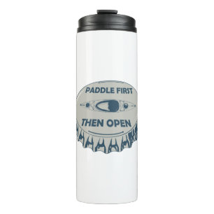 Paddel zuerst öffnen thermosbecher