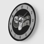 Paddel zum Metall Große Wanduhr (Winkel)