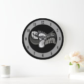 Paddel zum Metall Große Wanduhr (Zuhause)