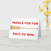 Paddel zum Spaß, Race to Win! Karte (Gelbe Blume)