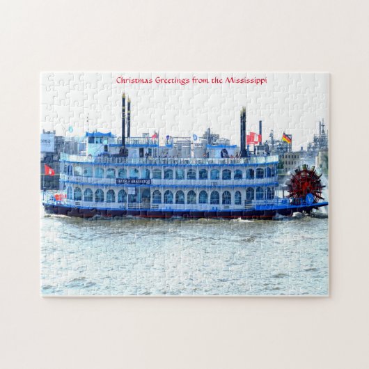 Paddelboot Mississippi. Jigsaw Puzzle (Horizontal)