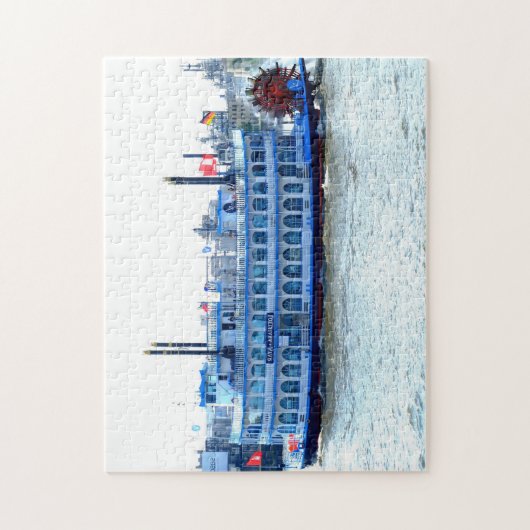 Paddelboot Mississippi. Jigsaw Puzzle (Vertikal)